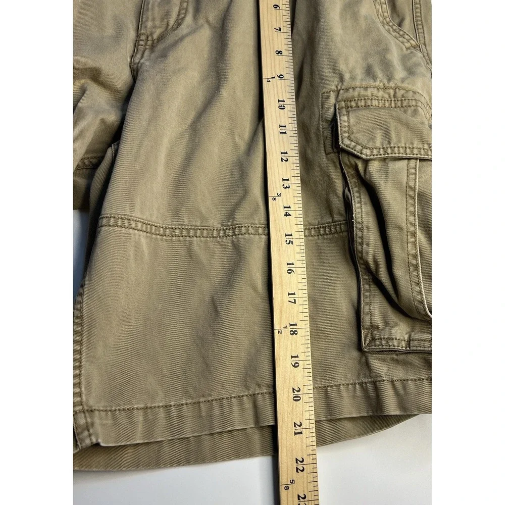 Y2K‎ Old Navy Men Khaki Cargo Shorts 40 Grunge Skate Utility Outdoor